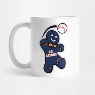 Houston Astros Gingerbread Man Mug